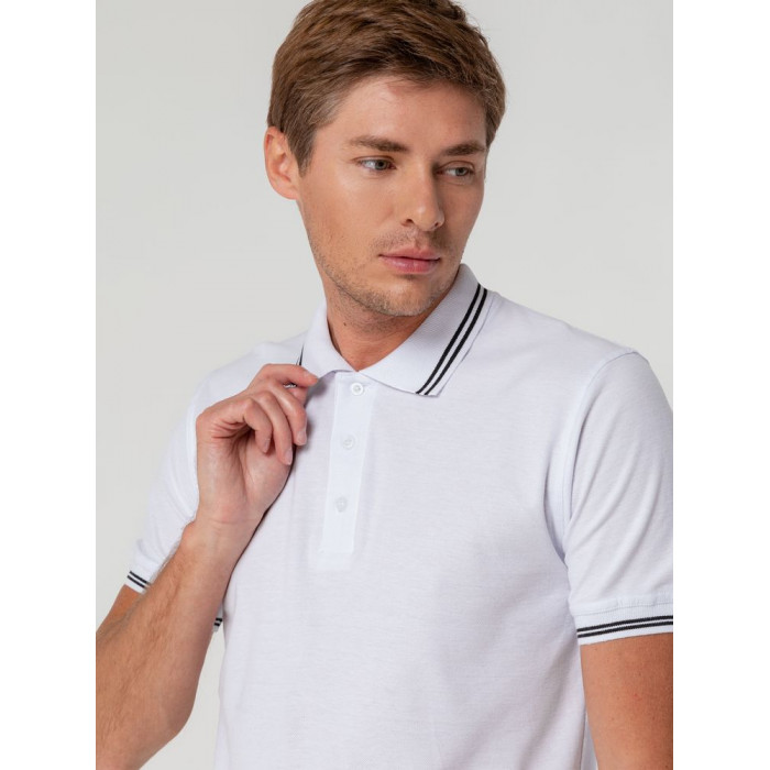 Рубашка поло Virma Stripes, белая, размер XL