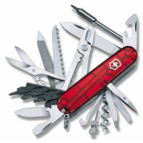 Офицерский нож CyberTool L, полупрозрачный красный Офицерский нож CyberTool L, полупрозрачный красный