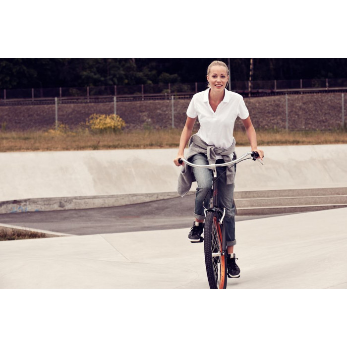 Рубашка поло женская Surf Lady серый меланж, размер XS