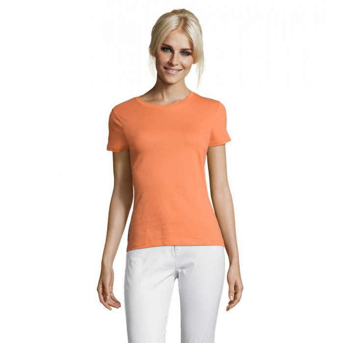 Футболка женская Regent Women оранжевая (абрикосовая), размер XXL