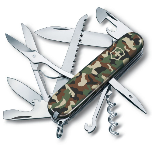 Нож перочинный Huntsman 91, зеленый камуфляж Нож перочинный Huntsman 91, зеленый камуфляж