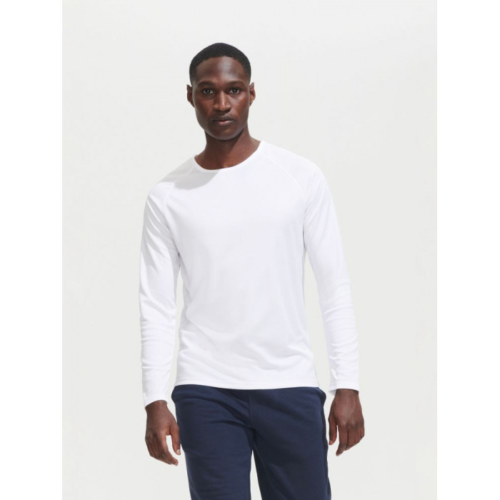 Футболка с длинным рукавом Sporty LSL Men черная, размер S