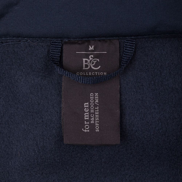 Куртка мужская Hooded Softshell темно-синяя, размер S