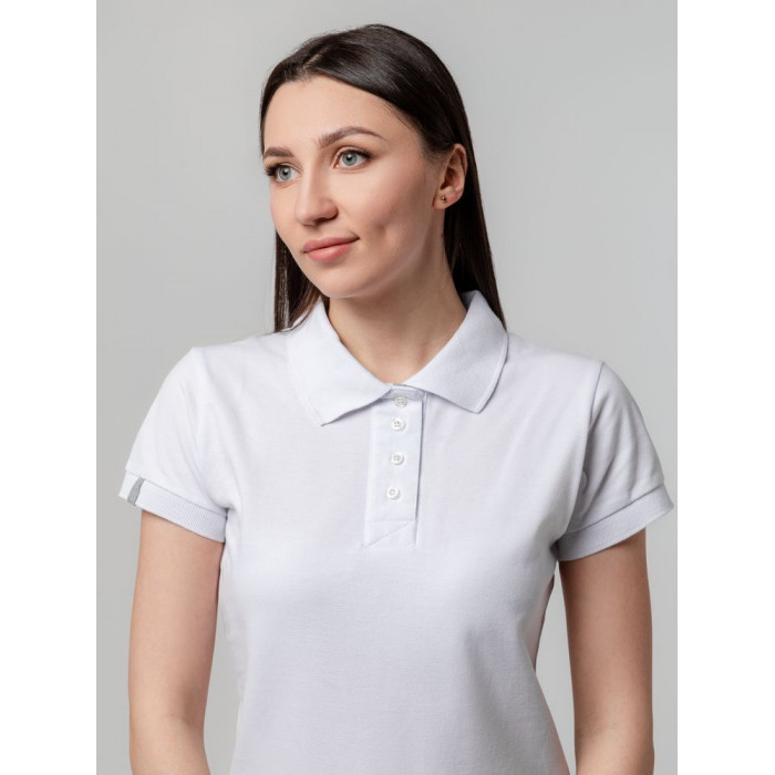 Рубашка поло женская Virma Premium Lady, белая, размер L