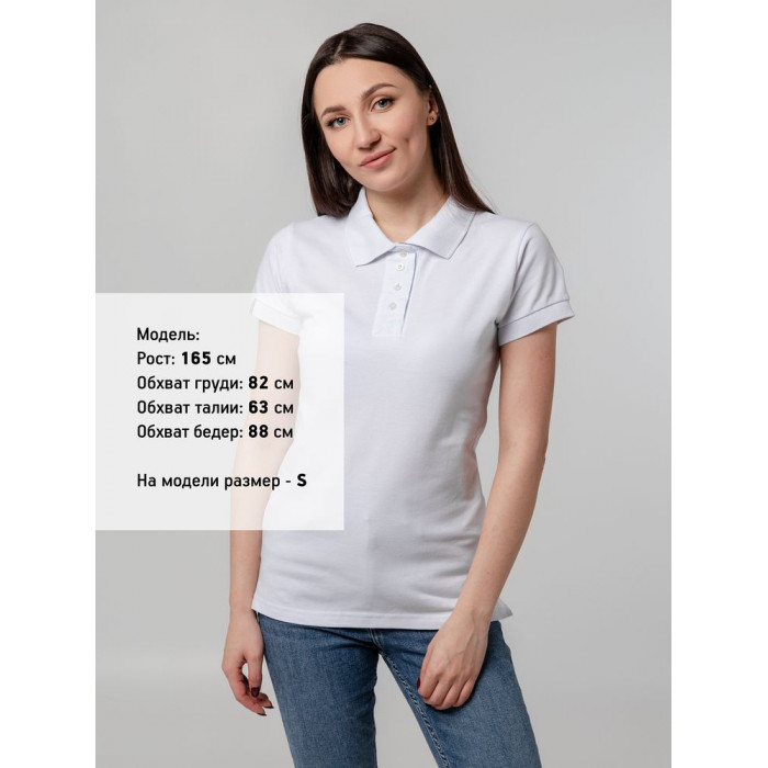Рубашка поло женская Virma Premium Lady, белая, размер L