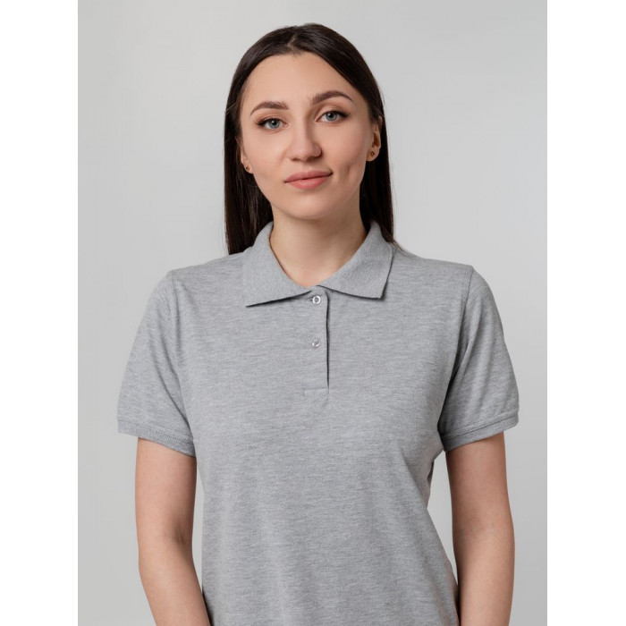 Рубашка поло женская Virma Stretch Lady, серый меланж, размер L