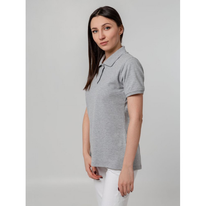 Рубашка поло женская Virma Stretch Lady, серый меланж, размер L