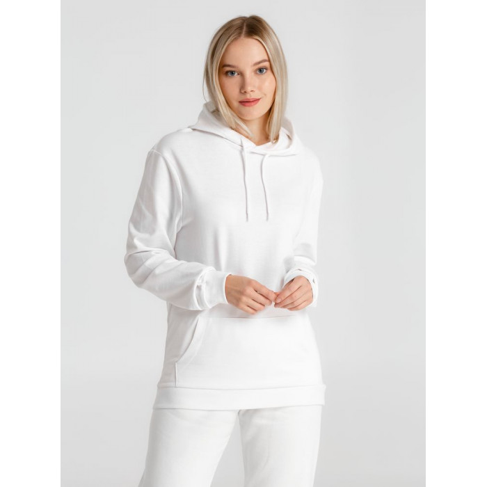 Толстовка с капюшоном унисекс Hoodie, белая, размер 4XL