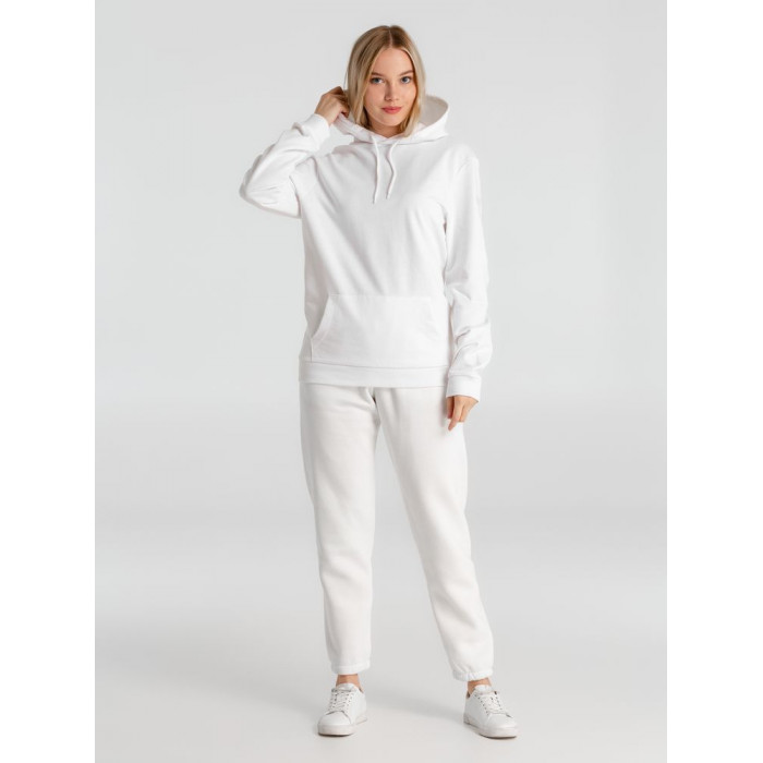 Толстовка с капюшоном унисекс Hoodie, белая, размер 4XL