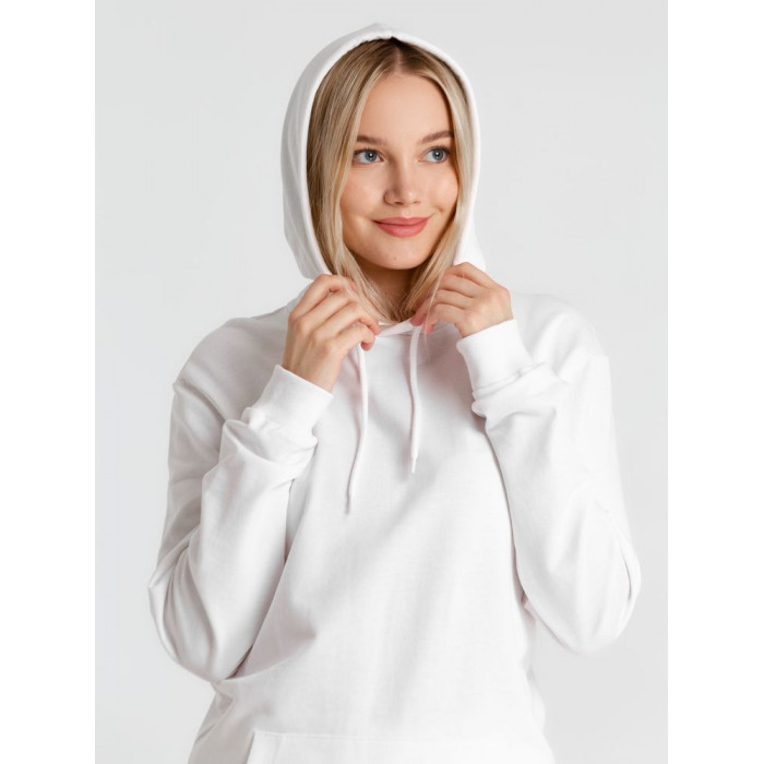 Толстовка с капюшоном унисекс Hoodie, белая, размер 4XL