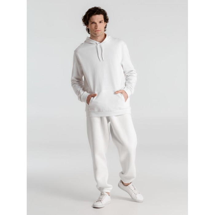 Толстовка с капюшоном унисекс Hoodie, белая, размер 4XL