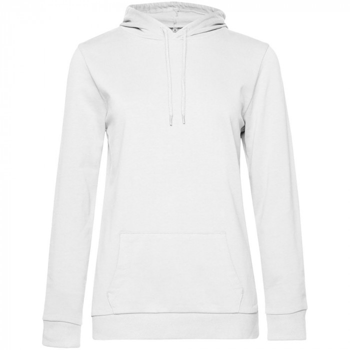 Толстовка с капюшоном женская Hoodie, белая, размер XS