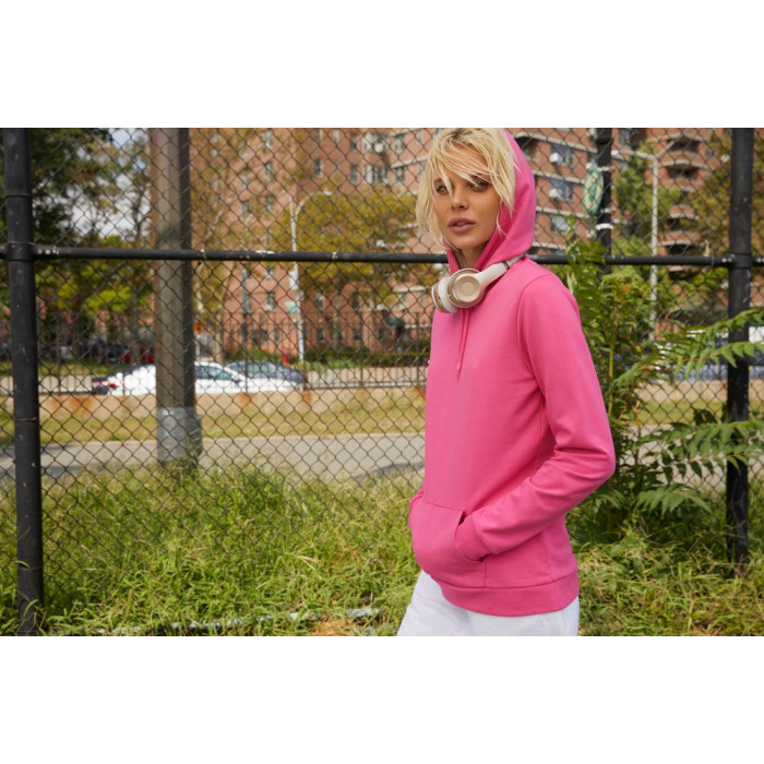 Толстовка с капюшоном женская Hoodie, белая, размер XS