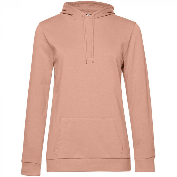 Толстовка с капюшоном женская Hoodie, бежевая (nude), размер S