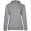 Толстовка с капюшоном женская Hoodie, серый меланж, размер S
