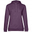 Толстовка с капюшоном женская Hoodie, фиолетовый меланж, размер XS