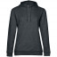 Толстовка с капюшоном женская Hoodie, серый меланж (антрацит), размер M
