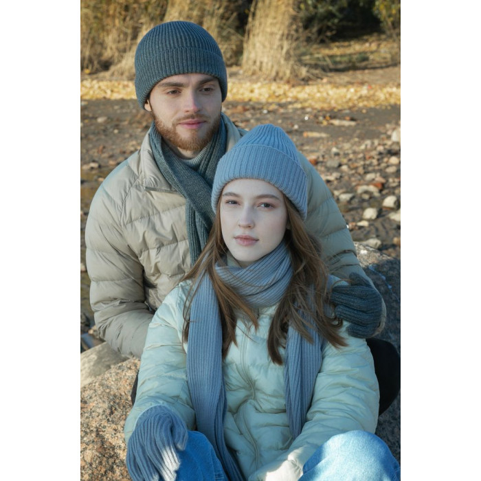 Перчатки Bernard, серый меланж, размер S/M