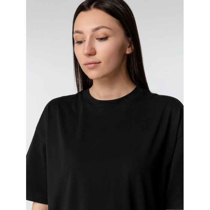 Футболка оверсайз женская Boxy Women, черная, размер S
