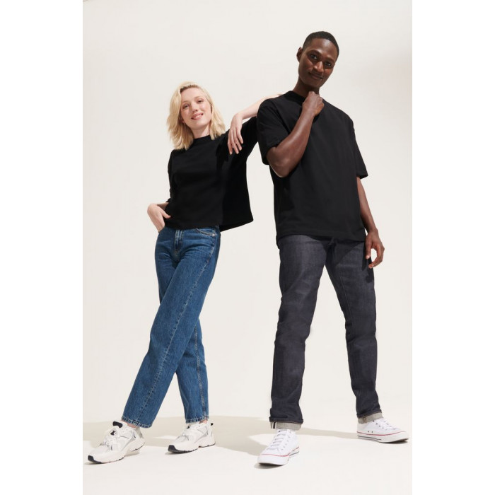 Футболка оверсайз женская Boxy Women, черная, размер S