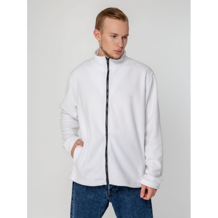 Куртка флисовая унисекс Manakin, белая, размер XS/S