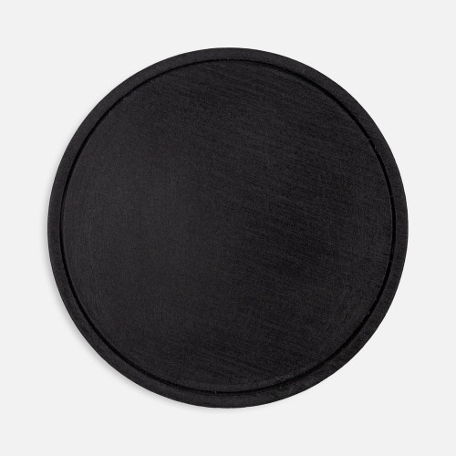 Лейбл из ПВХ Dzeta Round, L, черный