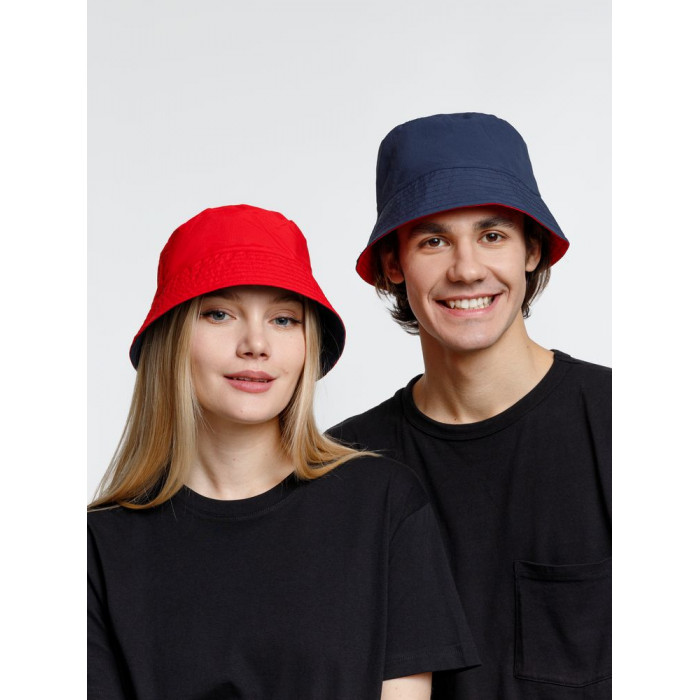 Панама Nylon двусторонняя, темно-синяя с красным, размер S/M