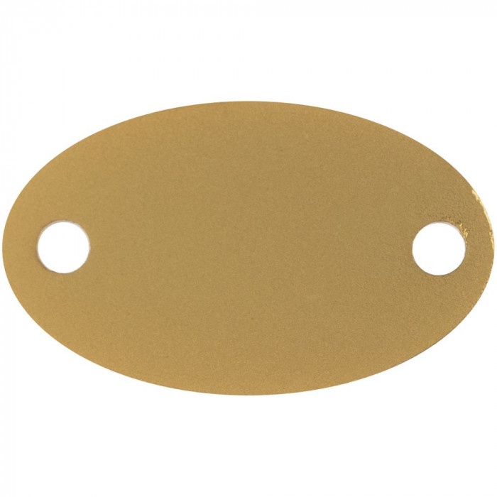 Шильдик металлический Alfa Oval, золотистый