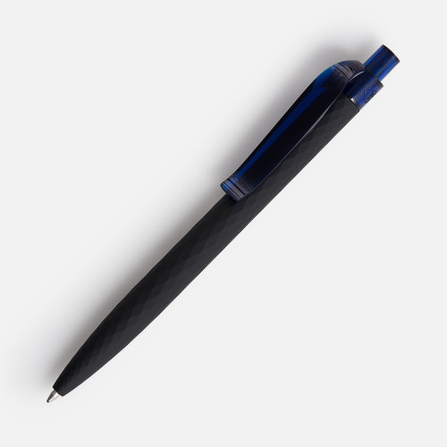 Ручка шариковая Prodir QS01 PRT-T Soft Touch, черная с синим Ручка шариковая Prodir QS01 PRT-T Soft Touch, черная с синим