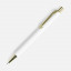 Ручка шариковая Lobby Soft Touch Gold, белая