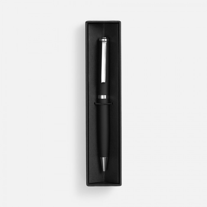 Ручка шариковая Inkish Chrome в футляре, черная