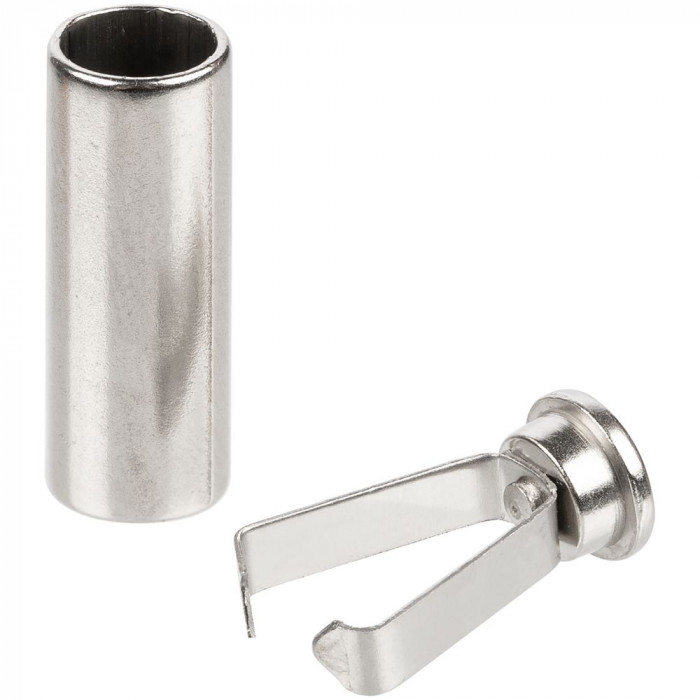 Наконечник для шнурка Nozzle, серебристый (хром)