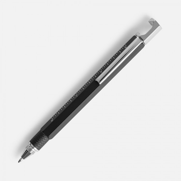 Ручка шариковая Numeric, мультиинструмент, черная