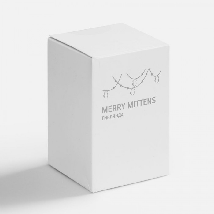 Гирлянда Merry Mittens, красная