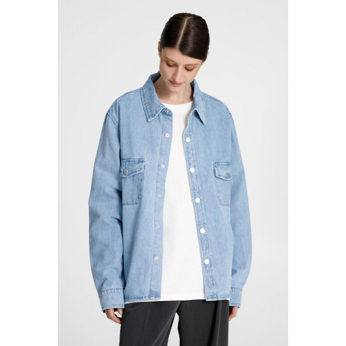 Куртка джинсовая O3, голубая, размер 3XL/4XL