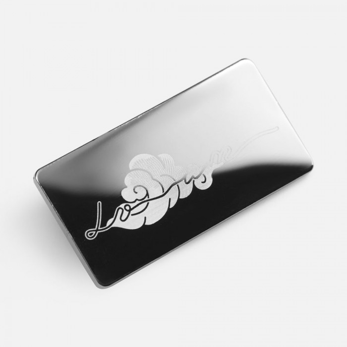 Значок Magnet Matto, серебристый глянцевый