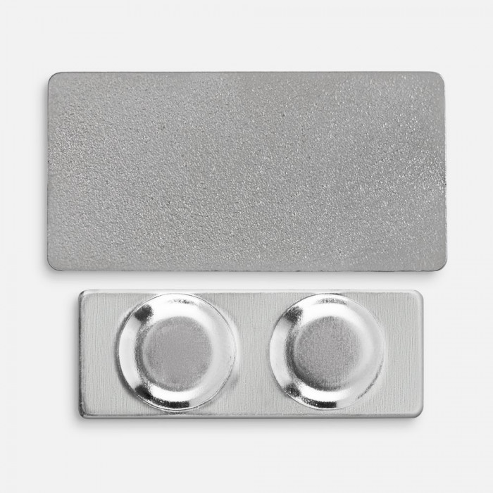 Значок Magnet Matto, серебристый глянцевый