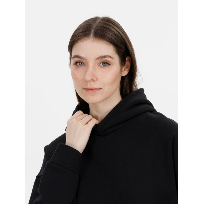 Худи оверсайз унисекс Snuggie, черное, размер XS/S