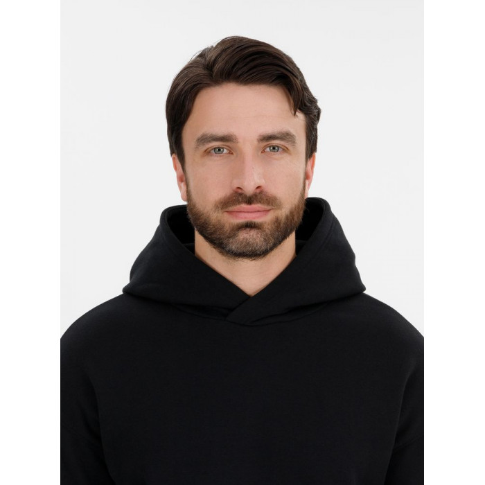 Худи оверсайз унисекс Snuggie, черное, размер XS/S