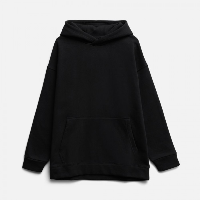 Худи оверсайз унисекс Snuggie, черное, размер XS/S