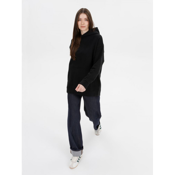 Худи оверсайз унисекс Snuggie, черное, размер XS/S