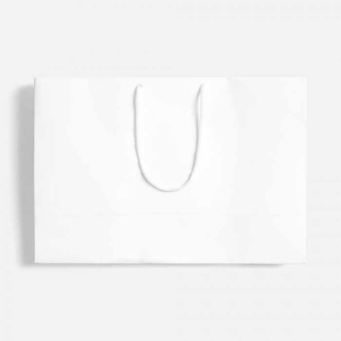 Пакет бумажный с ламинацией Lami Tote M, белый