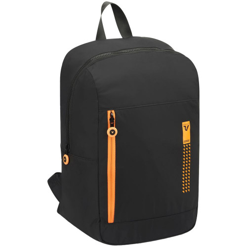 Складной рюкзак Compact Neon, черный с оранжевым Складной рюкзак Compact Neon, черный с оранжевым