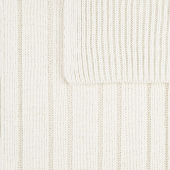 Шарф Knit Beat, белый (молочный)