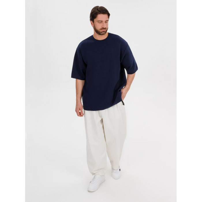 Джемпер с коротким рукавом Siluetti Volumica, темно-синий, размер XL/XXL