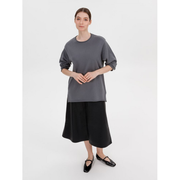 Лонгслив унисекс Siluetti Fuori, серый, размер L/XL