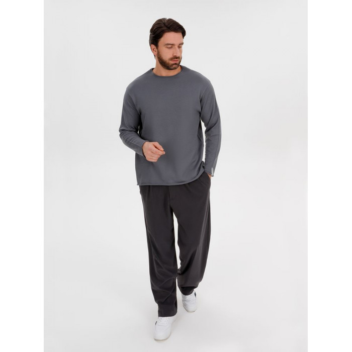 Лонгслив унисекс Siluetti Fuori, серый, размер L/XL