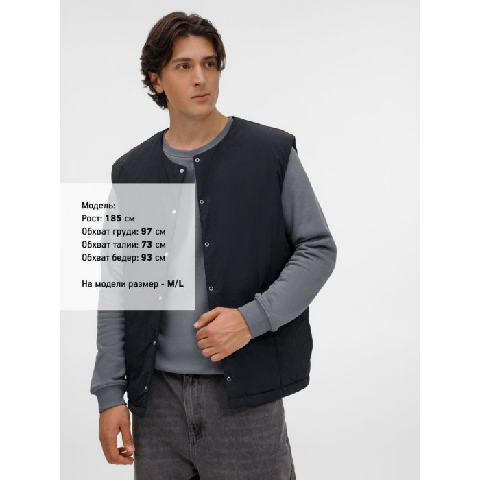 Жилет унисекс Veter, черный, размер XL/XXL