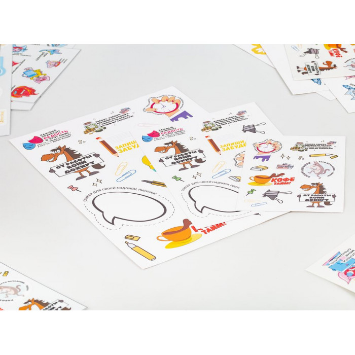 Наклейки ПВХ Sticker Pack на заказ, S