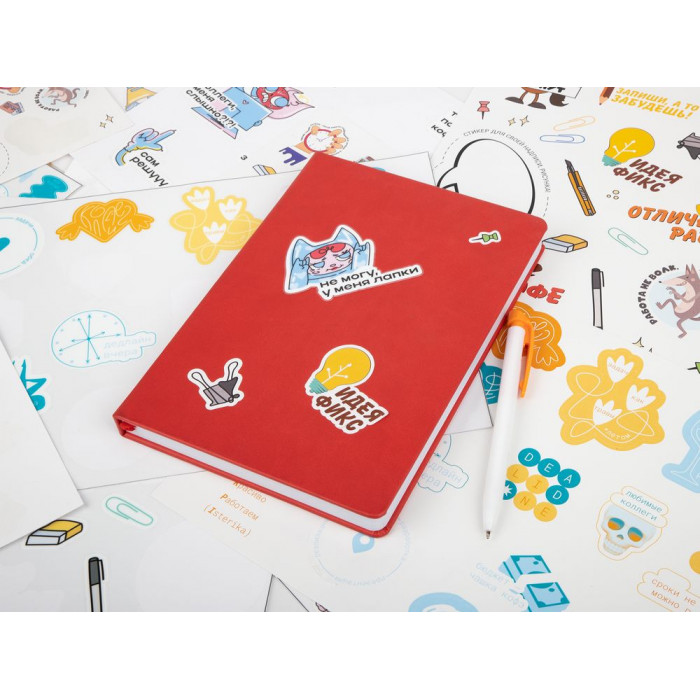 Наклейки бумажные Sticker Pack на заказ, M
